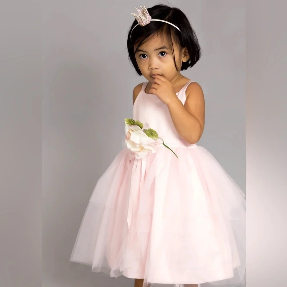 Us Angels BALLERINA FLOWER GIRL DRESS - Pink Size 4T